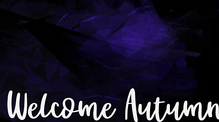 Welcome Autumn Font