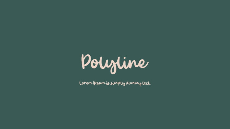 Polyline Font