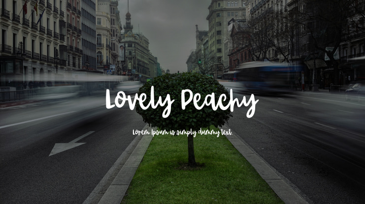 Lovely Peachy Font