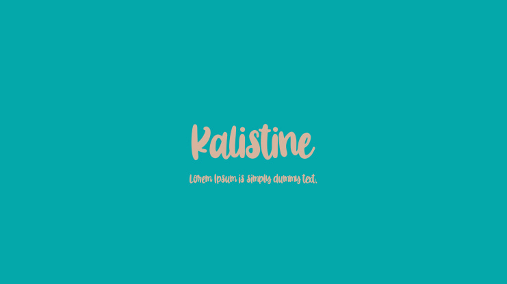 Kalistine Font