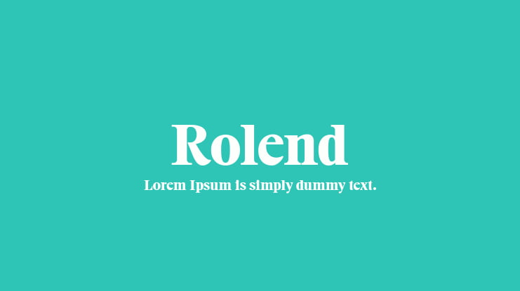 Rolend Font