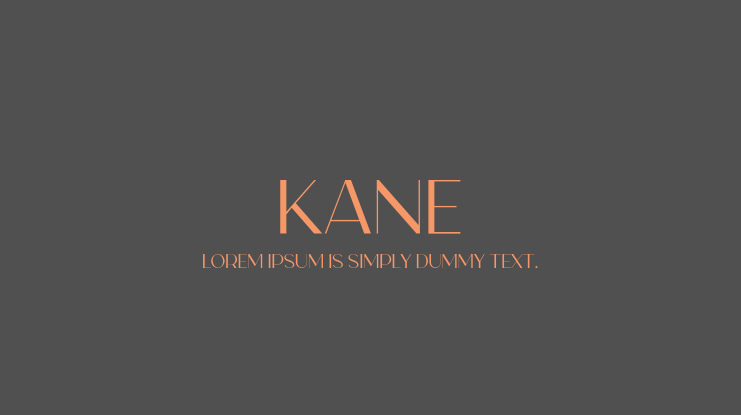 Kane Font