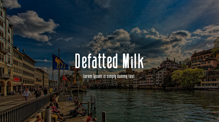 Defatted Milk Font Family