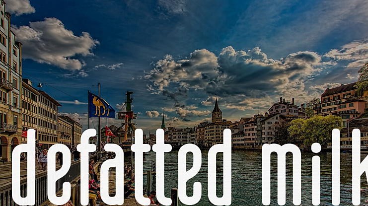 Defatted Milk Font Family