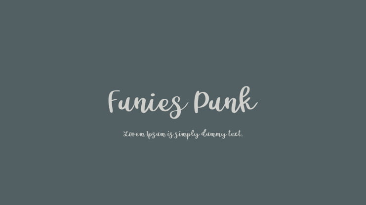 Funies Punk Font