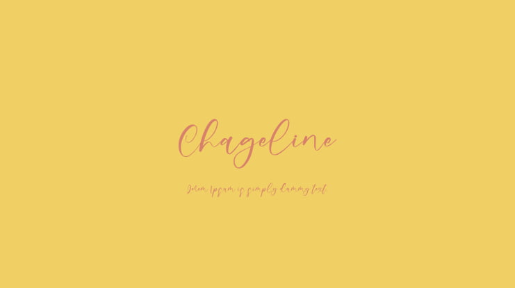 Chageline Font
