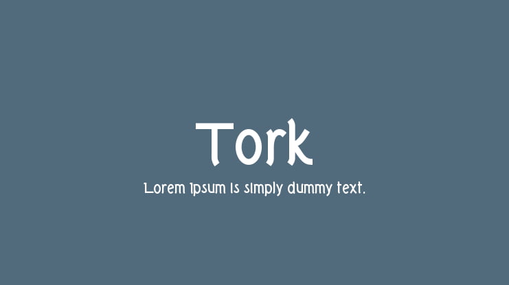 Tork Font Family