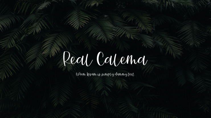 Real Calema Font