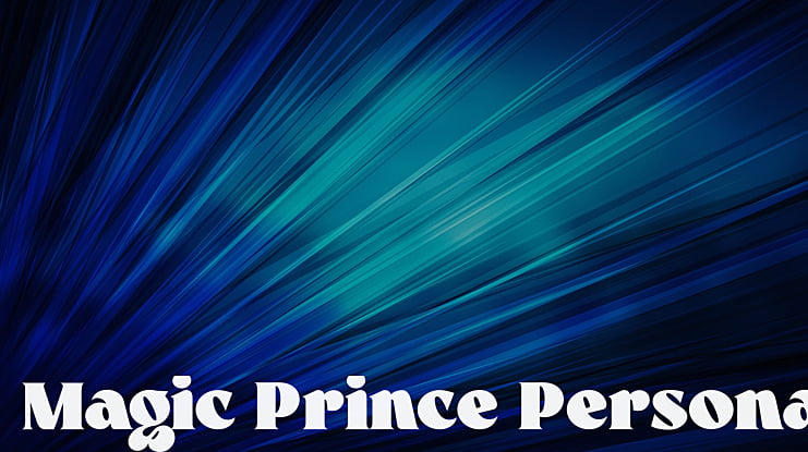 Magic Prince Personal Use Only Font