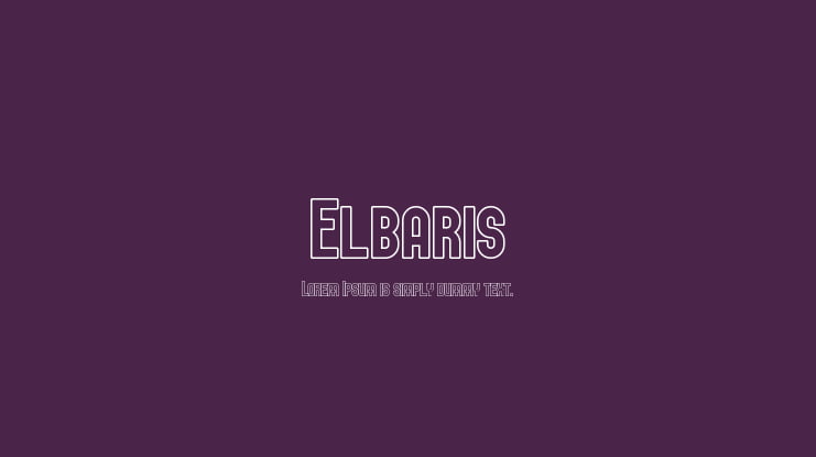 Elbaris Font Family