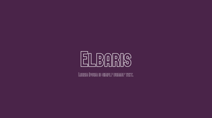 Elbaris Font Family