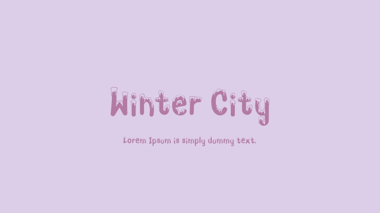Winter City Font
