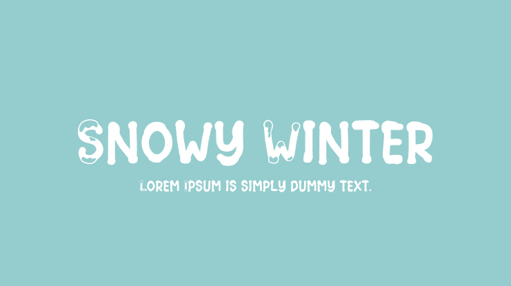 Snowy Winter Font