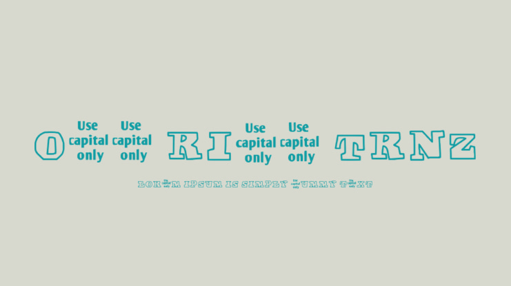 Off Ride Trnz Font