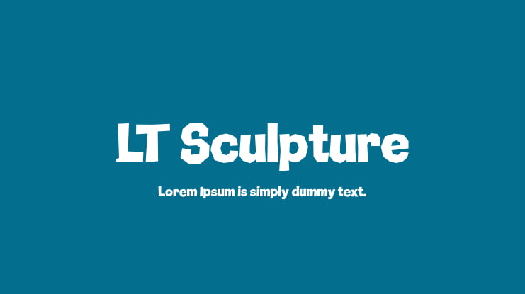 LT Sculpture Font