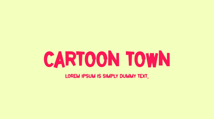 Cartoon Town Font