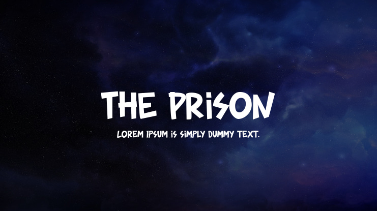 The Prison Font