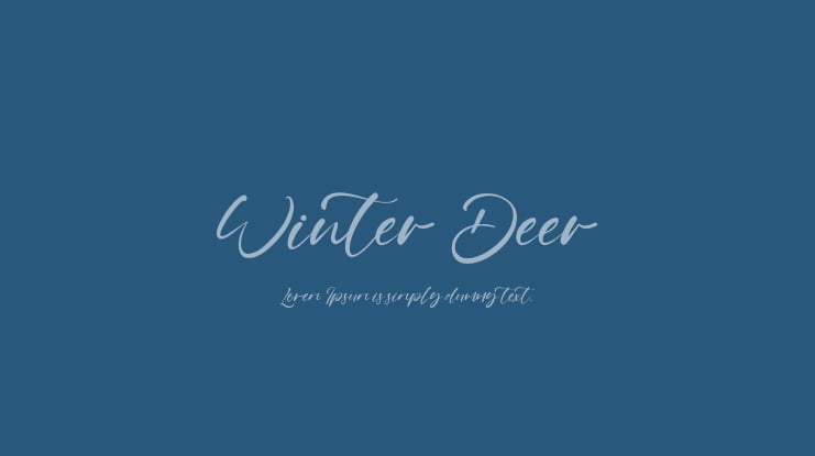 Winter Deer Font