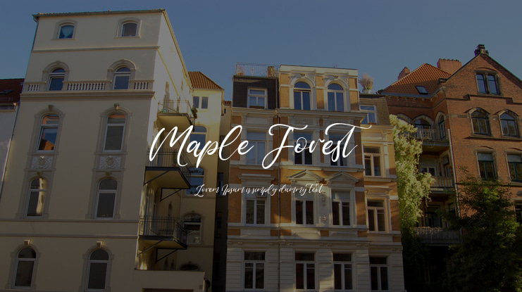 Maple Forest Font