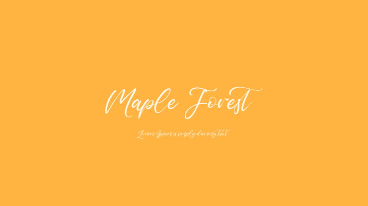 Maple Forest Font