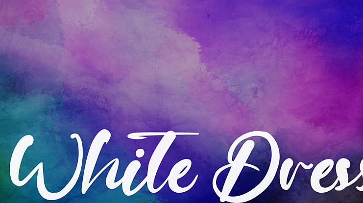 White Dress Font