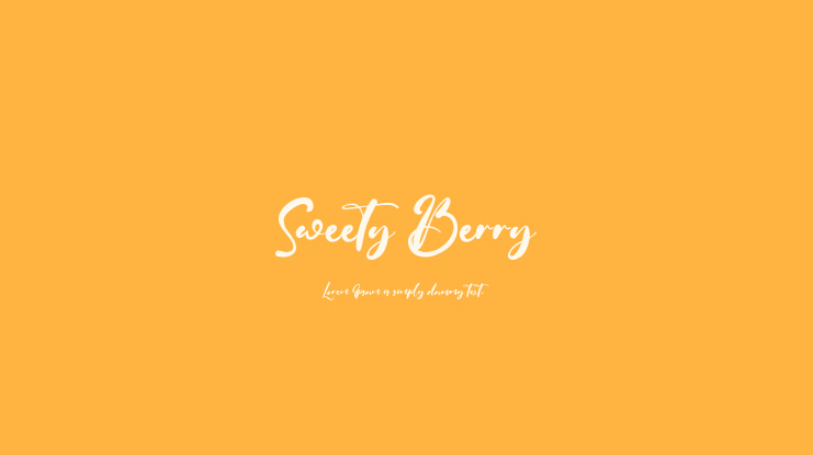 Sweety Berry Font