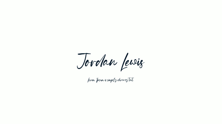 Jordan Lewis Font