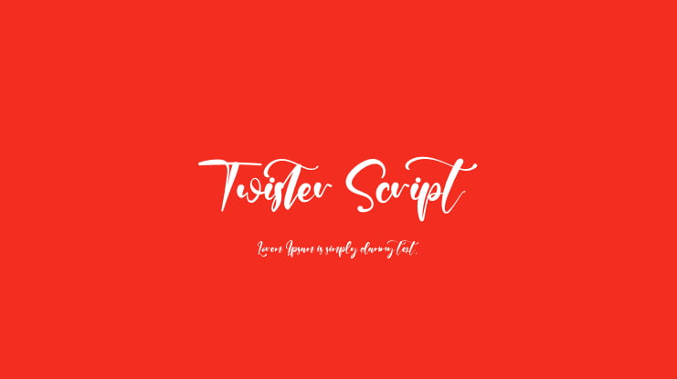 Twister Script Font