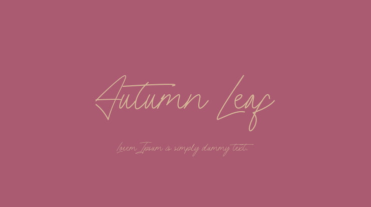 Autumn Leaf Font