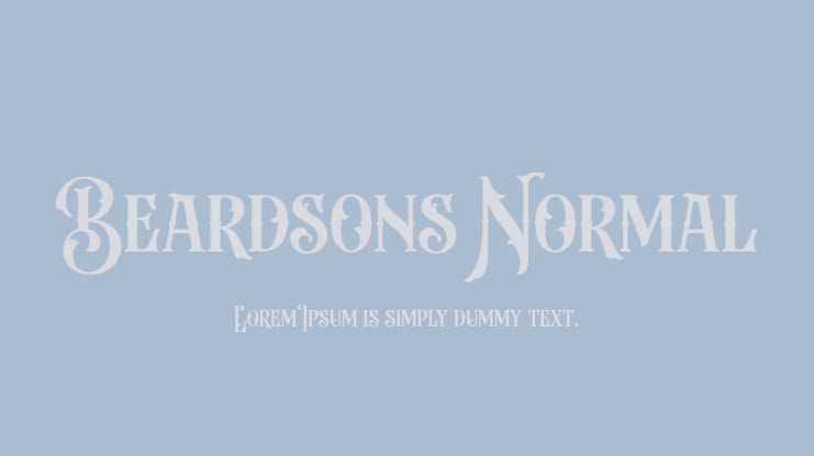 Beardsons Normal Font