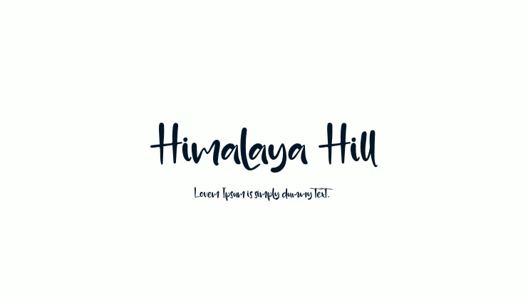 Himalaya Hill Font