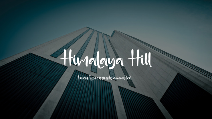 Himalaya Hill Font