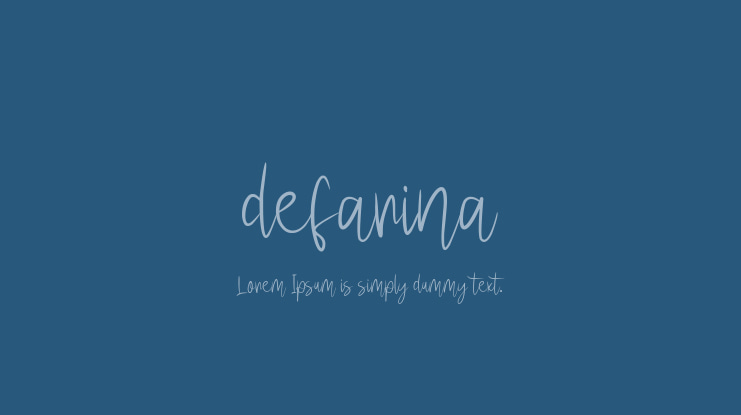 defarina Font Family