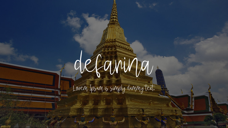 defarina Font Family