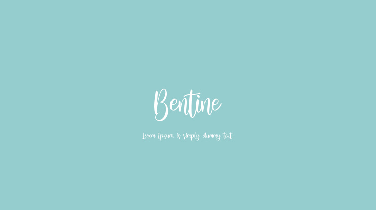 Bentine Font