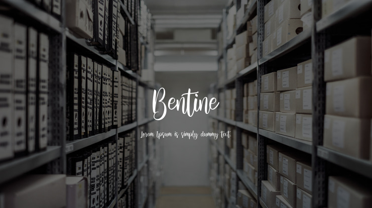 Bentine Font