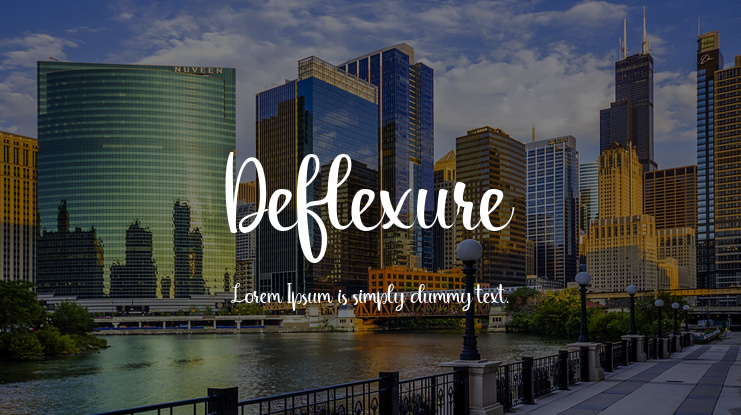 Deflexure Font