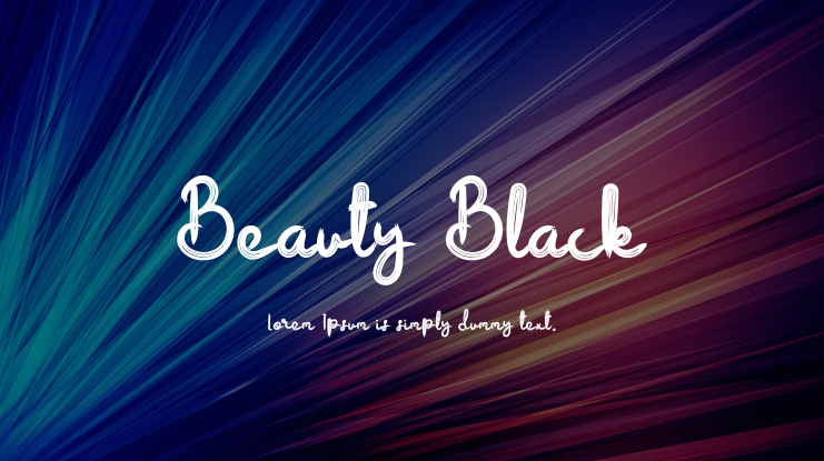 Beauty Black Font