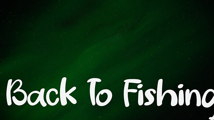 Back To Fishing Font