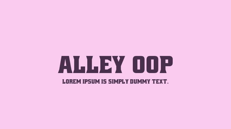 Alley Oop Font