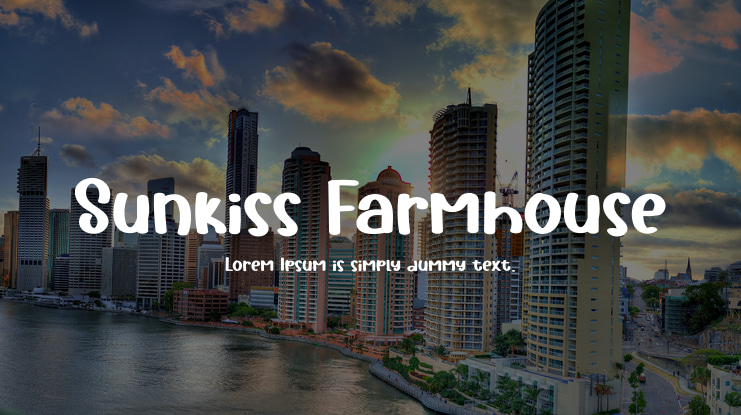 Sunkiss Farmhouse Font