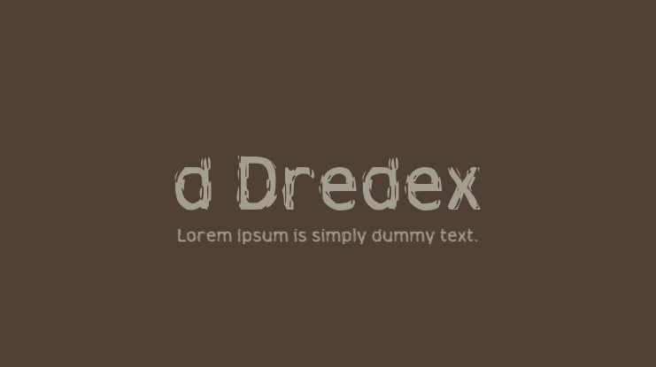 d Dredex Font