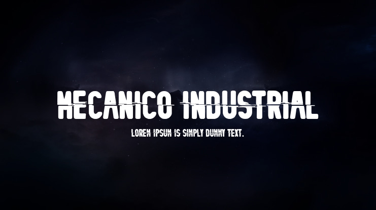 Mecanico Industrial Font