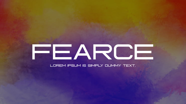 Fearce Font