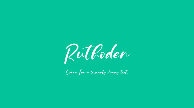 Ruthoden Font