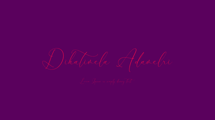Dihatimela Adamelri Font