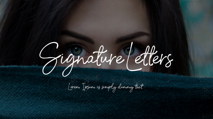 SignatureLetters Font