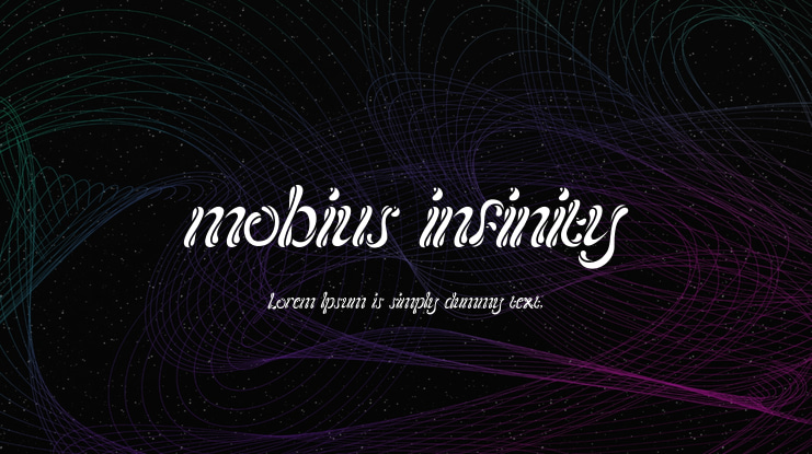 mobius infinity Font