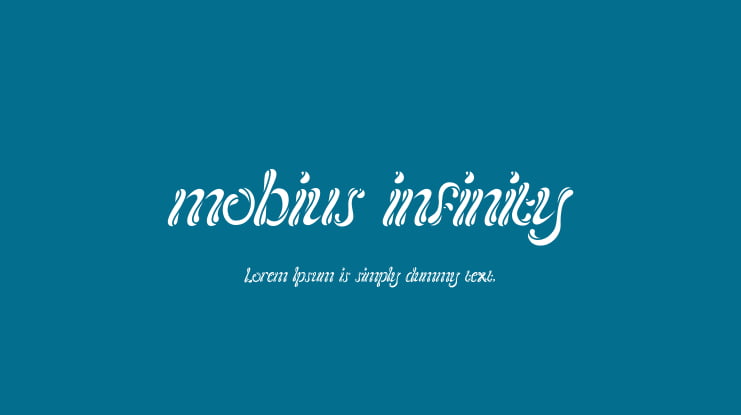 mobius infinity Font