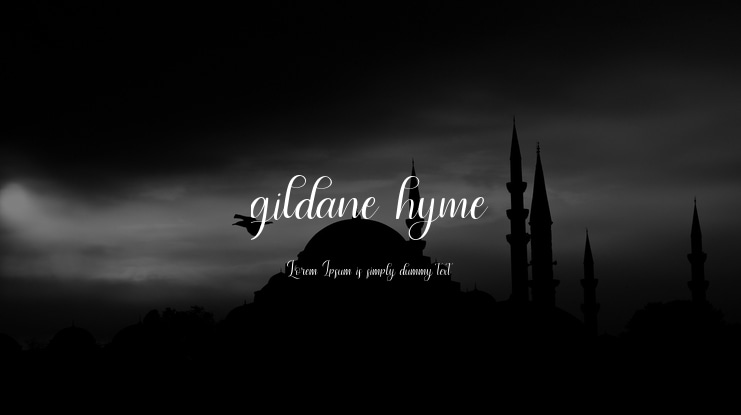 gildane hyme Font